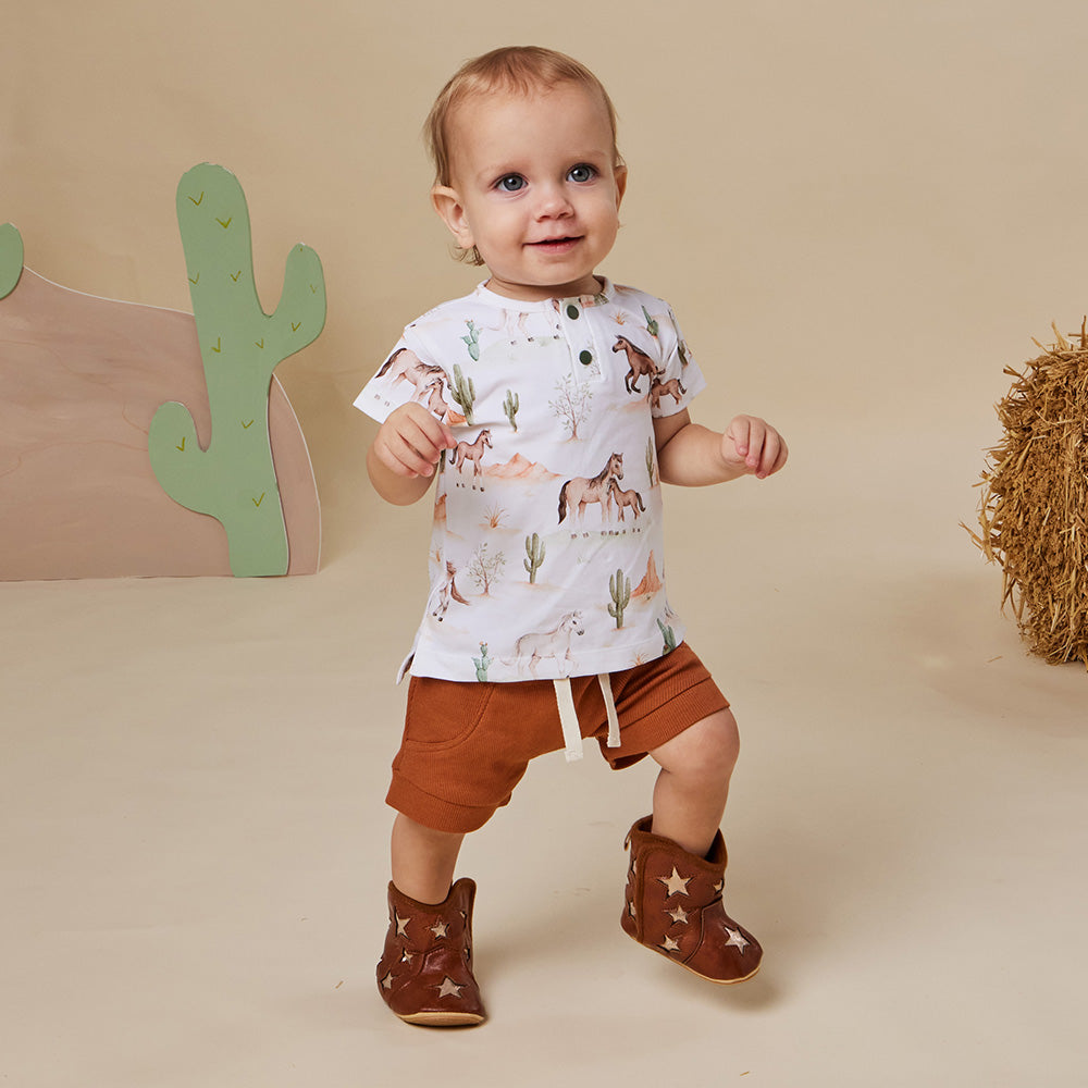 Wild Horses Organic Short Sleeve Top - View 4