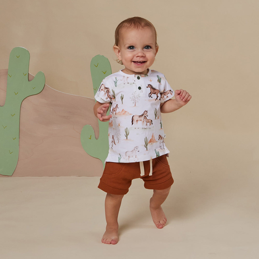 Wild Horses Organic Short Sleeve Top - View 6