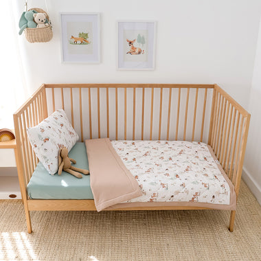 Woodland Tales Organic Cotton Cot Comforter | Snuggle Hunny