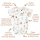 Woodland Tales Short Sleeve Organic Kimono Bodysuit - Thumbnail 4