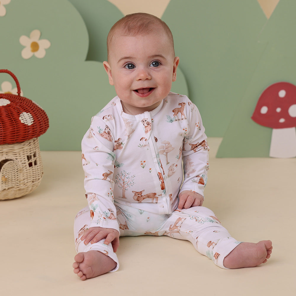 Woodland Tales Organic Snugglesuit Convertible Romper - View 12