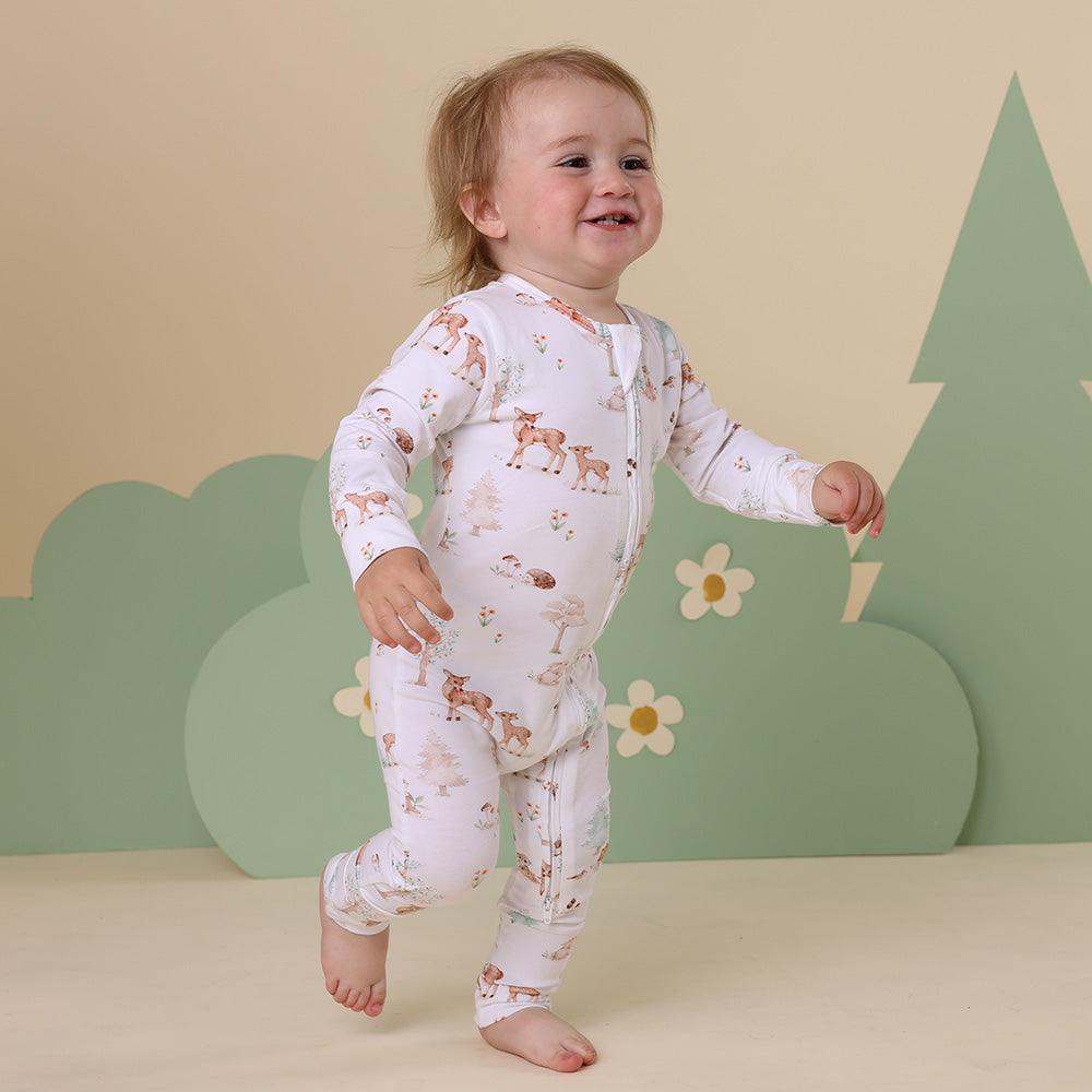 Woodland Tales Organic Snugglesuit Convertible Romper - View 11