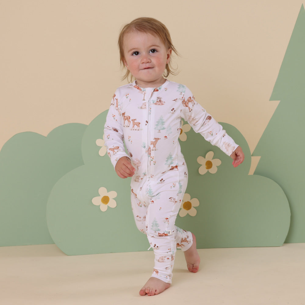 Woodland Tales Organic Snugglesuit Convertible Romper - View 6