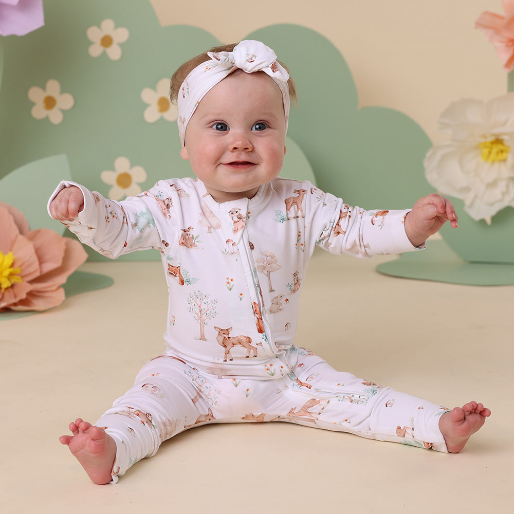 Woodland Tales Organic Snugglesuit Convertible Romper - View 3