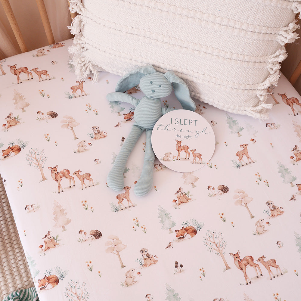 Woodland Tales Organic Fitted Cot Sheet - View 5