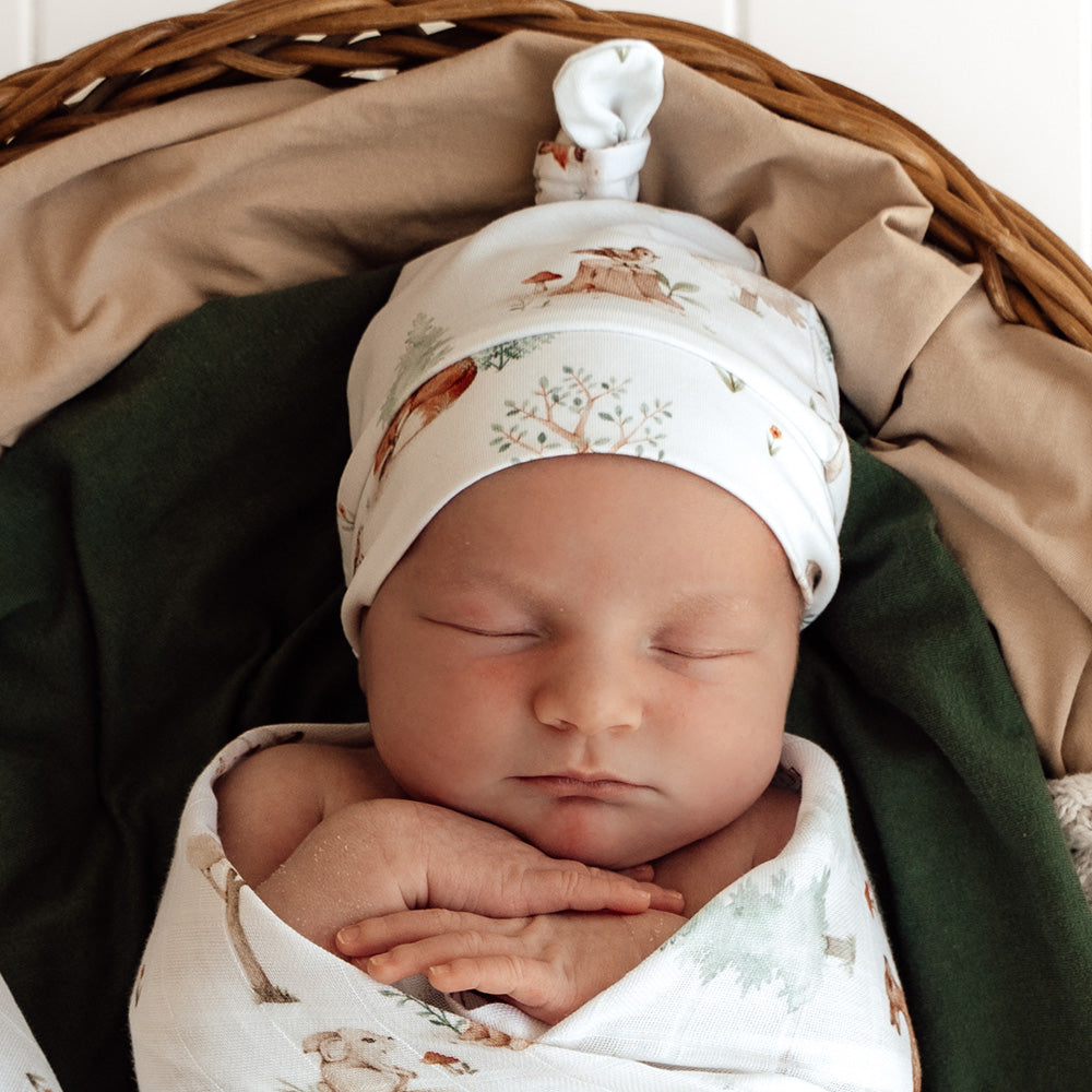 Woodland Tales Organic Knotted Beanie - View 1