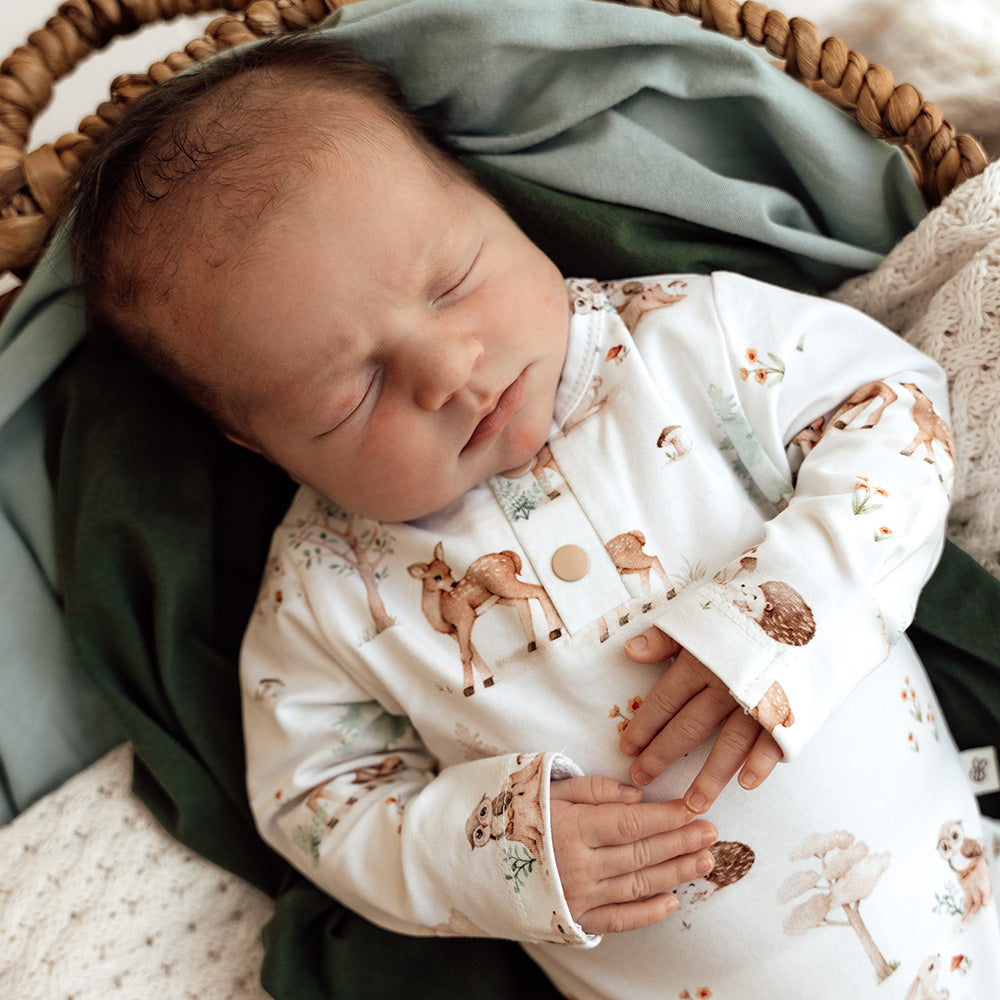 Woodland Tales Long Sleeve Organic Bodysuit - View 8