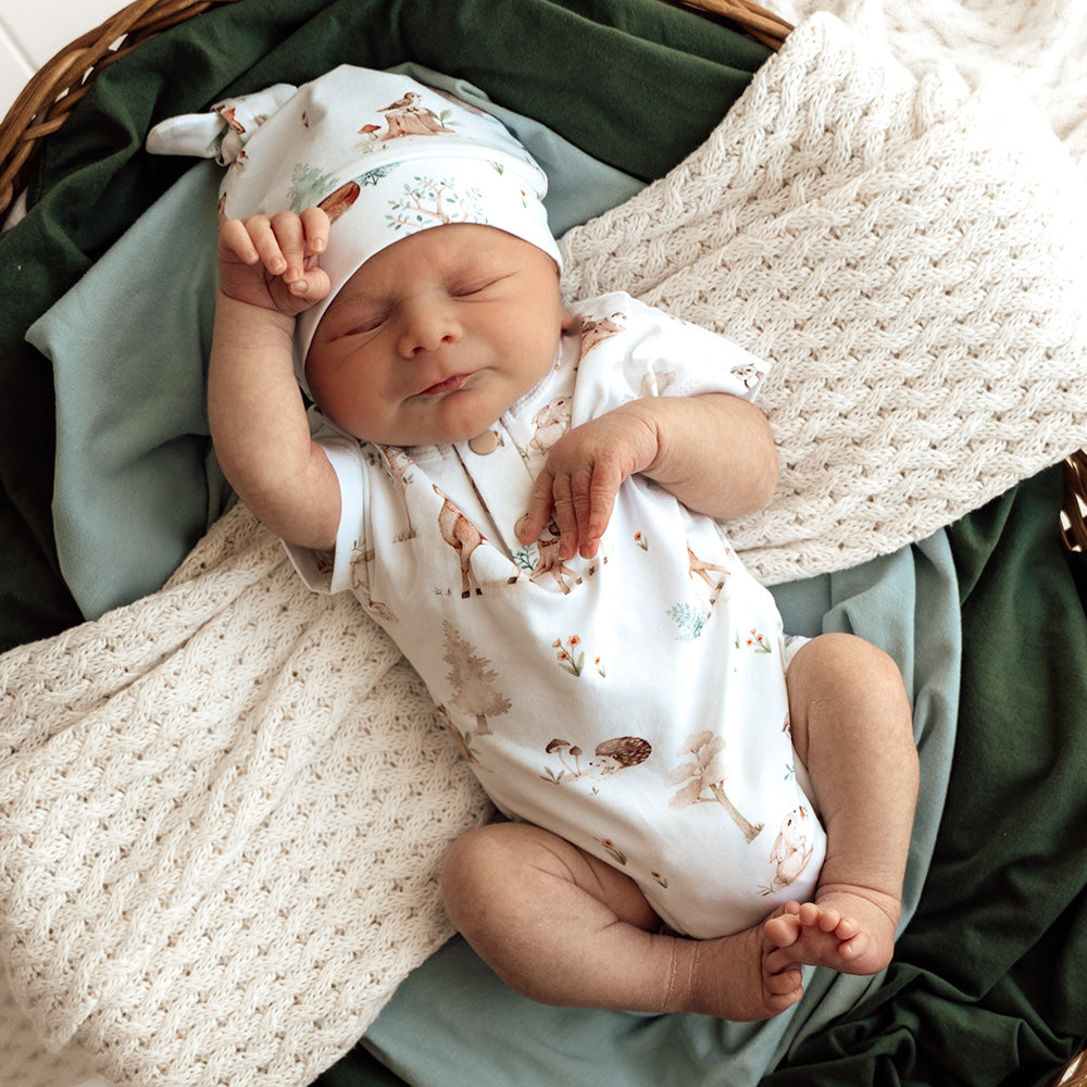 Woodland Tales Short Sleeve Organic Bodysuit - View 8