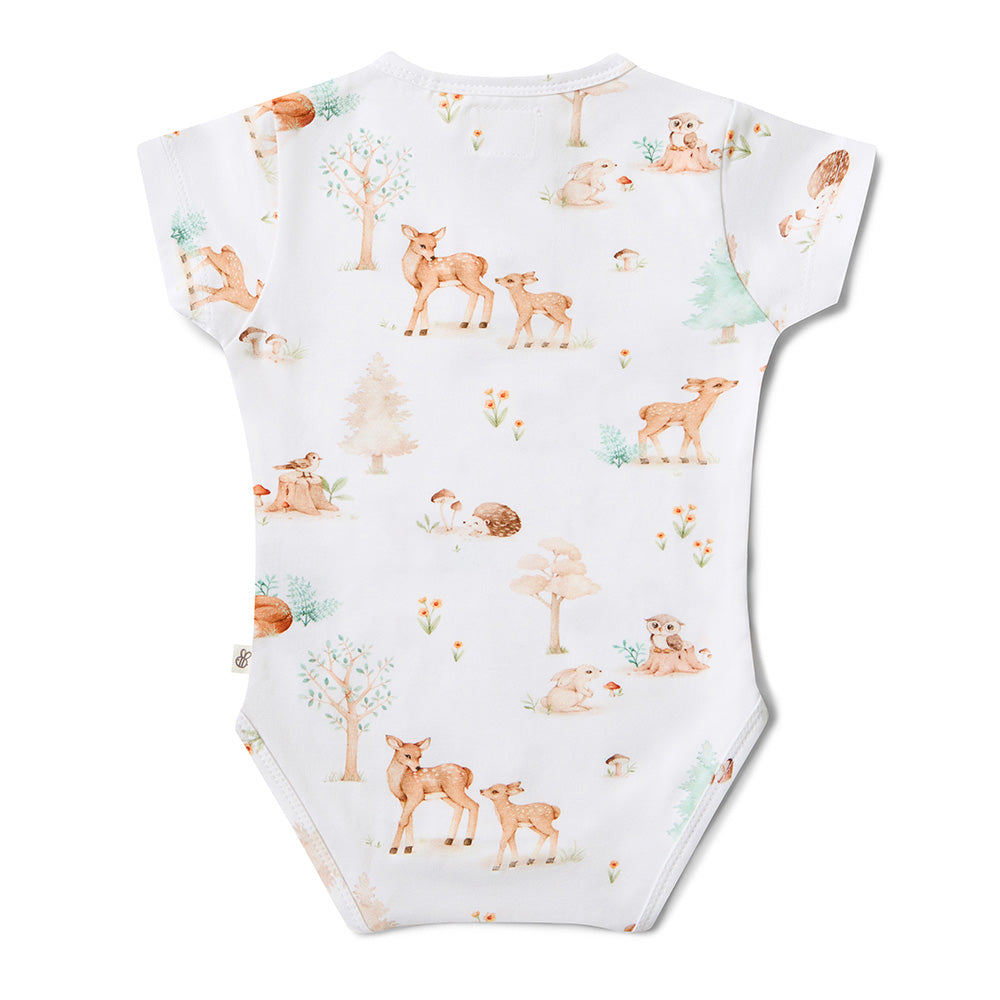 Woodland Tales Short Sleeve Organic Bodysuit - View 11