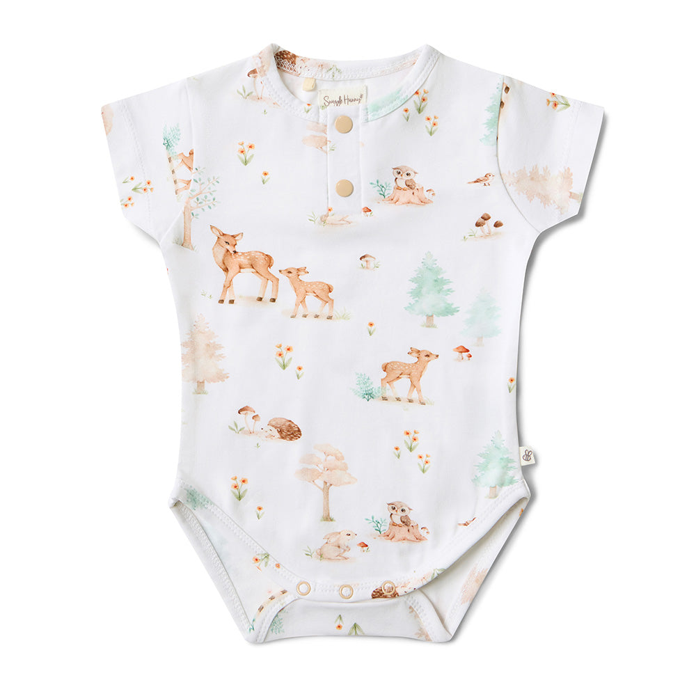 Woodland Tales Short Sleeve Organic Bodysuit - View 2