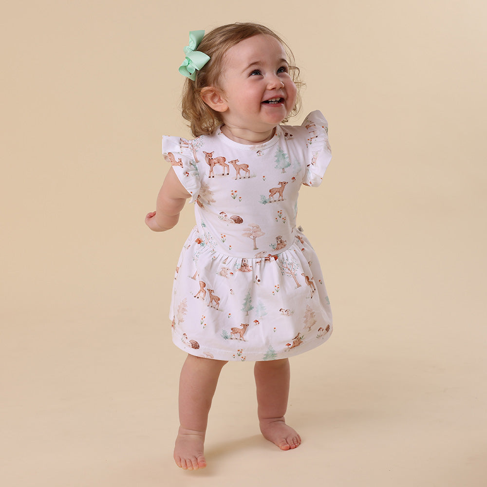 Woodland Tales Short Sleeve Organic Dress - View 13