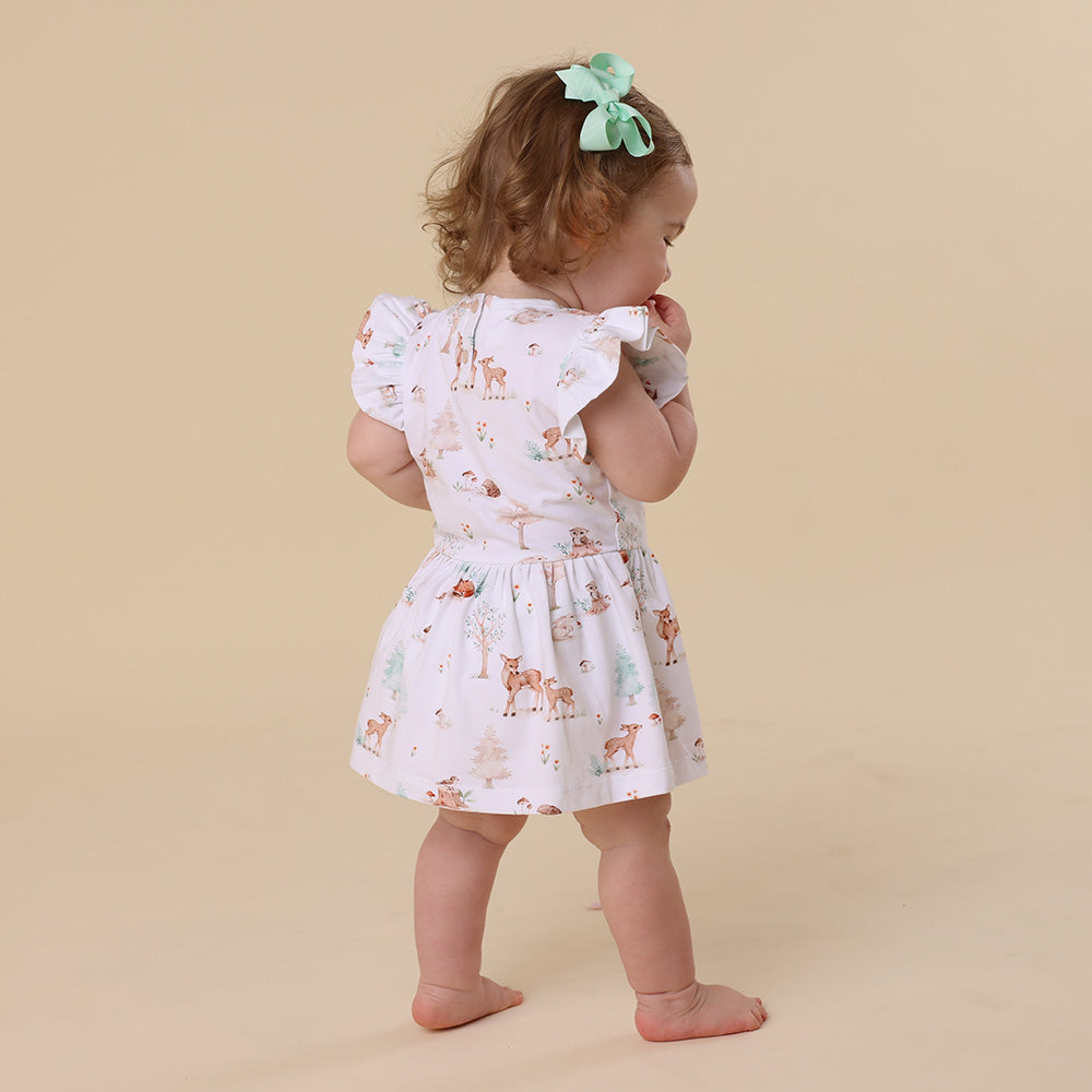 Woodland Tales Short Sleeve Organic Dress - View 10