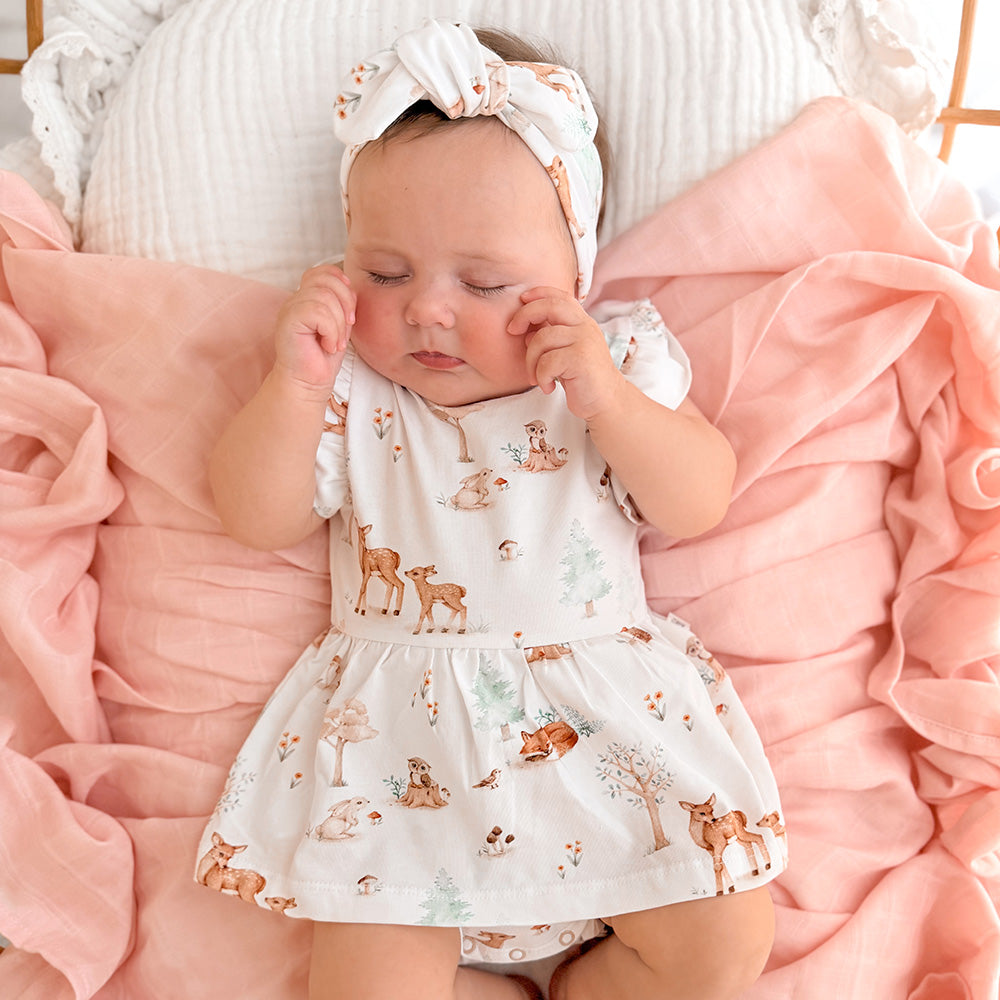 Woodland Tales Short Sleeve Organic Dress - View 6