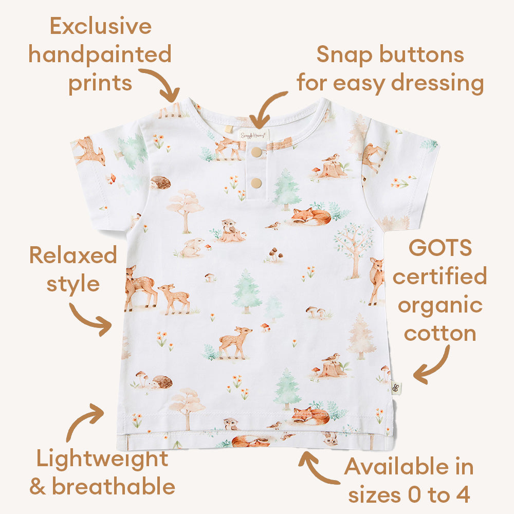 Woodland Tales Organic Short Sleeve Top - View 5