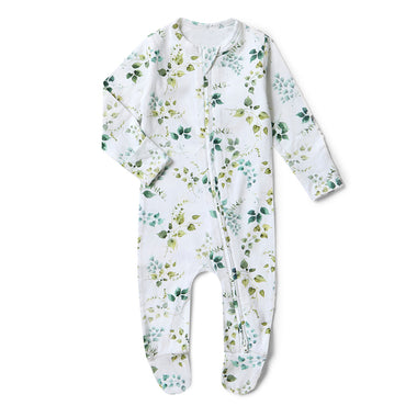 Eden Organic Snuggle Sleepsuit Zip Footie | Snuggle Hunny
